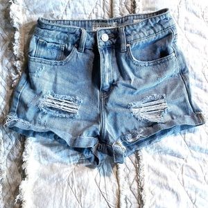 Pacsun distressed mom shorts